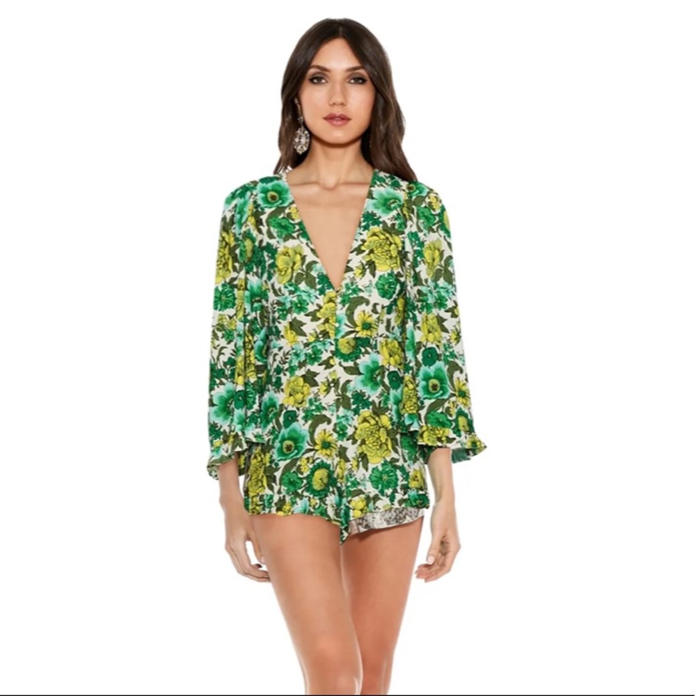 Alice McCall forest floral romper. NWT.